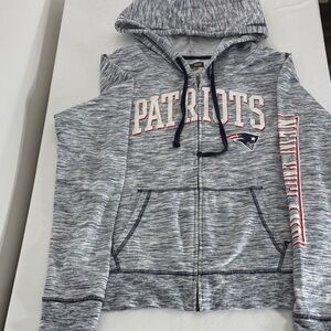 Team Apparel Patriots Heathered Gray Hoodie